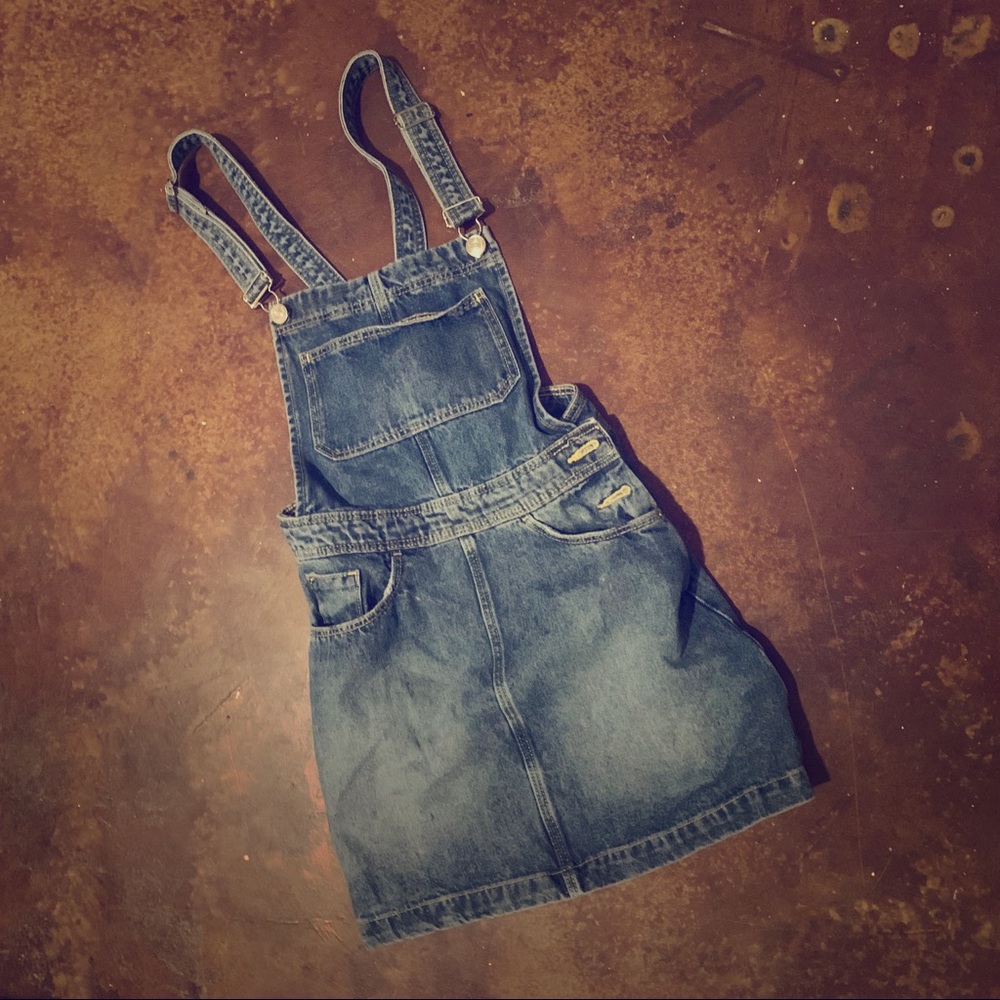 Denim coverall dress
